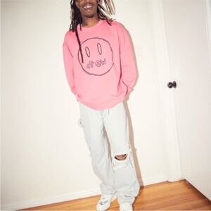Drew House Hot Pink Sketch Mascot Crewneck Size Large